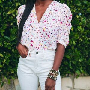 NWOT Buddy Love Vita Confetti Print Bodysuit